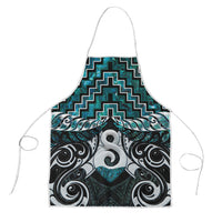 New Zealand Maori Apron Poutama Pikorua - Single Twist Paua Shell
