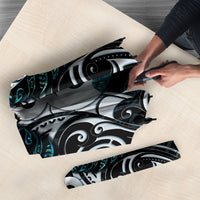 New Zealand Maori Umbrella Poutama Pikorua - Single Twist Paua Shell