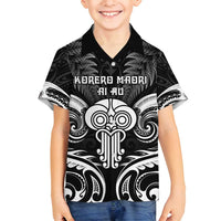 New Zealand Te Reo Maori Family Matching Long Sleeve Bodycon Dress and Hawaiian Shirt Korero Maori Ai Au