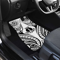New Caledonia Day Car Mats Polynesian Curves White Color - Polynesian Pride