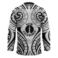 New Caledonia Day Hockey Jersey Polynesian Curves White Color - Polynesian Pride