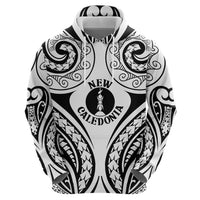 New Caledonia Day Hoodie Polynesian Curves White Color - Polynesian Pride