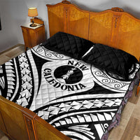 New Caledonia Day Quilt Bed Set Polynesian Curves White Color - Polynesian Pride