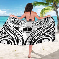New Caledonia Day Sarong Polynesian Curves White Color - Polynesian Pride
