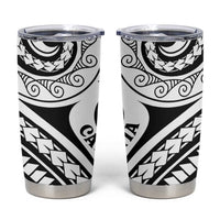 New Caledonia Day Tumbler Cup Polynesian Curves White Color - Polynesian Pride