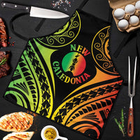New Caledonia Day Apron Polynesian Curves Reggae Color - Polynesian Pride