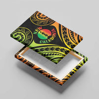 New Caledonia Day Canvas Wall Art Polynesian Curves Reggae Color - Polynesian Pride