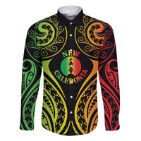 New Caledonia Day Family Matching Mermaid Dress and Hawaiian Shirt Polynesian Curves Reggae Color - Polynesian Pride