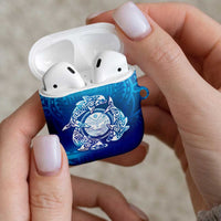Marshall Islands Manit Day AirPods Case Tribal Dolphin With Marshall Seal LT05 - Polynesian Pride