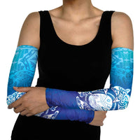 Marshall Islands Manit Day Arm Sleeves Tribal Dolphin With Marshall Seal - Polynesian Pride