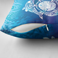 Marshall Islands Manit Day Pillow Cover Tribal Dolphin With Marshall Seal - Polynesian Pride