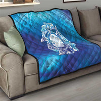 Marshall Islands Manit Day Quilt Tribal Dolphin With Marshall Seal - Polynesian Pride