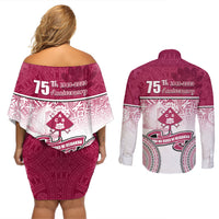 adi-cakobau-school-couples-matching-off-shoulder-short-dress-and-long-sleeve-button-shirts-75th-anniversary