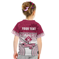 Personalized Adi Cakobau School Kid T Shirt With Fijian Tapa Pattern LT05 - Polynesian Pride