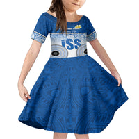 personalized-international-school-suva-kid-short-sleeve-dress-with-fijian-tapa-pattern