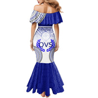 Personalized Queen Victoria School Mermaid Dress With Fijian Tapa Pattern LT05 - Polynesian Pride