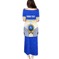 Personalized Ratu Kadavulevu School Family Matching Puletasi Dress and Hawaiian Shirt With Fijian Tapa Pattern LT05 - Polynesian Pride