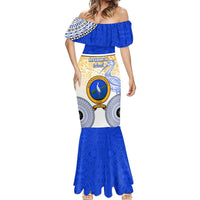 Personalized Ratu Kadavulevu School Mermaid Dress With Fijian Tapa Pattern LT05 - Polynesian Pride