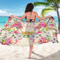 Hawaii Palaka Sarong Yellow Tribal Pattern With Tropical Flowers LT05 - Polynesian Pride