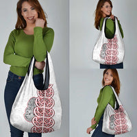 Aotearoa New Zealand Grocery Bag Maori Marae Pattern Tiki