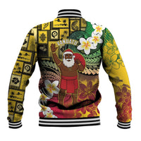 Vanuatu Christmas Baseball Jacket Ni-Van Santa Retro Style - Polynesian Pride
