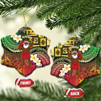 Vanuatu Christmas Ceramic Ornament Ni-Van Santa Retro Style - Polynesian Pride