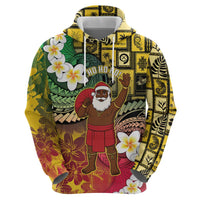 Vanuatu Christmas Hoodie Ni-Van Santa Retro Style - Polynesian Pride