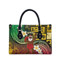 Vanuatu Christmas Leather Bag Ni-Van Santa Retro Style - Polynesian Pride