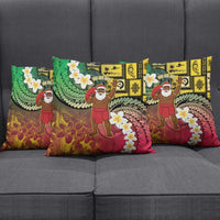 Vanuatu Christmas Pillow Cover Ni-Van Santa Retro Style - Polynesian Pride