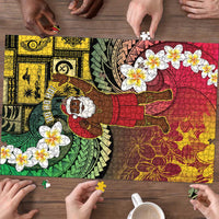 Vanuatu Christmas Puzzle Ni-Van Santa Retro Style - Polynesian Pride