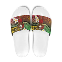 Vanuatu Christmas Slide Sandals Ni-Van Santa Retro Style - Polynesian Pride