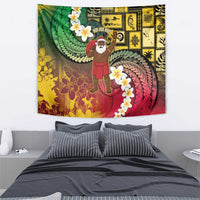 Vanuatu Christmas Tapestry Ni-Van Santa Retro Style - Polynesian Pride