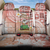 Hawaii Mele Kalikimaka Back Car Seat Cover Hula Santa Retro Style Red LT05 One Size Red - Polynesian Pride