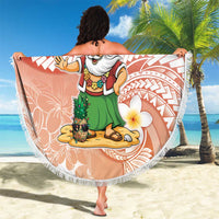 Hawaii Mele Kalikimaka Beach Blanket Hula Santa Retro Style Red LT05 - Polynesian Pride