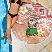 Hawaii Mele Kalikimaka Beach Blanket Hula Santa Retro Style Red LT05 - Polynesian Pride