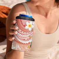 Hawaii Mele Kalikimaka 4 in 1 Can Cooler Tumbler Hula Santa Retro Style Red - Polynesian Pride