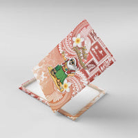 Hawaii Mele Kalikimaka Canvas Wall Art Hula Santa Retro Style Red - Polynesian Pride