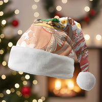 Hawaii Mele Kalikimaka Christmas Santa Hat Hula Santa Retro Style Red - Polynesian Pride