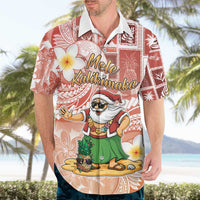Hawaii Mele Kalikimaka Hawaiian Shirt Hula Santa Retro Style Red - Polynesian Pride