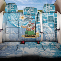 Hawaii Mele Kalikimaka Back Car Seat Cover Hula Santa Retro Style Blue LT05 One Size Blue - Polynesian Pride