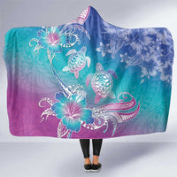 Polynesia Sea Turtle Couple Hooded Blanket Love Is Life