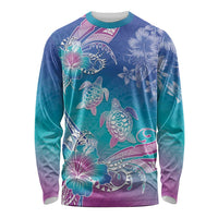 Polynesia Sea Turtle Couple Long Sleeve Shirt Love Is Life