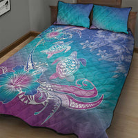 Polynesia Sea Turtle Couple Quilt Bed Set Love Is Life