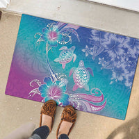 Polynesia Sea Turtle Couple Rubber Doormat Love Is Life