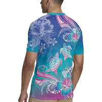 Polynesia Sea Turtle Couple Rugby Jersey Love Is Life