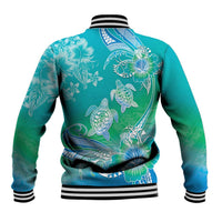 Polynesia Sea Turtle Couple Baseball Jacket I Am Turtley In Love With You