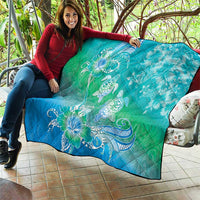 Polynesia Sea Turtle Couple Quilt I Am Turtley In Love With You