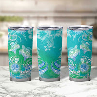 Polynesia Sea Turtle Couple Tumbler Cup I Am Turtley In Love With You