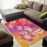 Polynesia Sea Turtle Couple Area Rug One Soul One Love