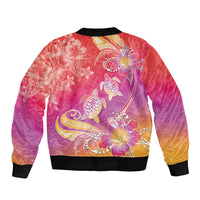 Polynesia Sea Turtle Couple Bomber Jacket One Soul One Love